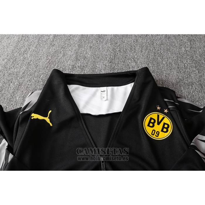 Chandal de Chaqueta del Borussia Dortmund 2020-2021 Negro